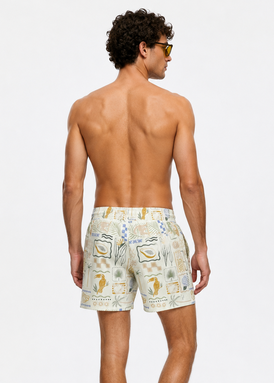 Men's Tropical Escape Swim Shorts – Sand & Sage