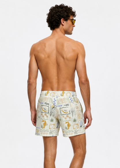 Men's Tropical Escape Swim Shorts – Sand & Sage