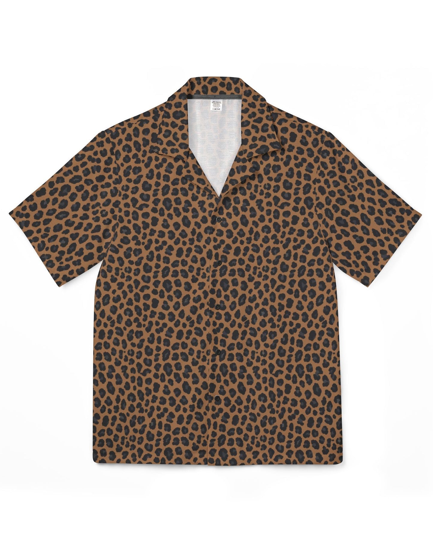 Short-sleeve shirt with a pattern on a white background