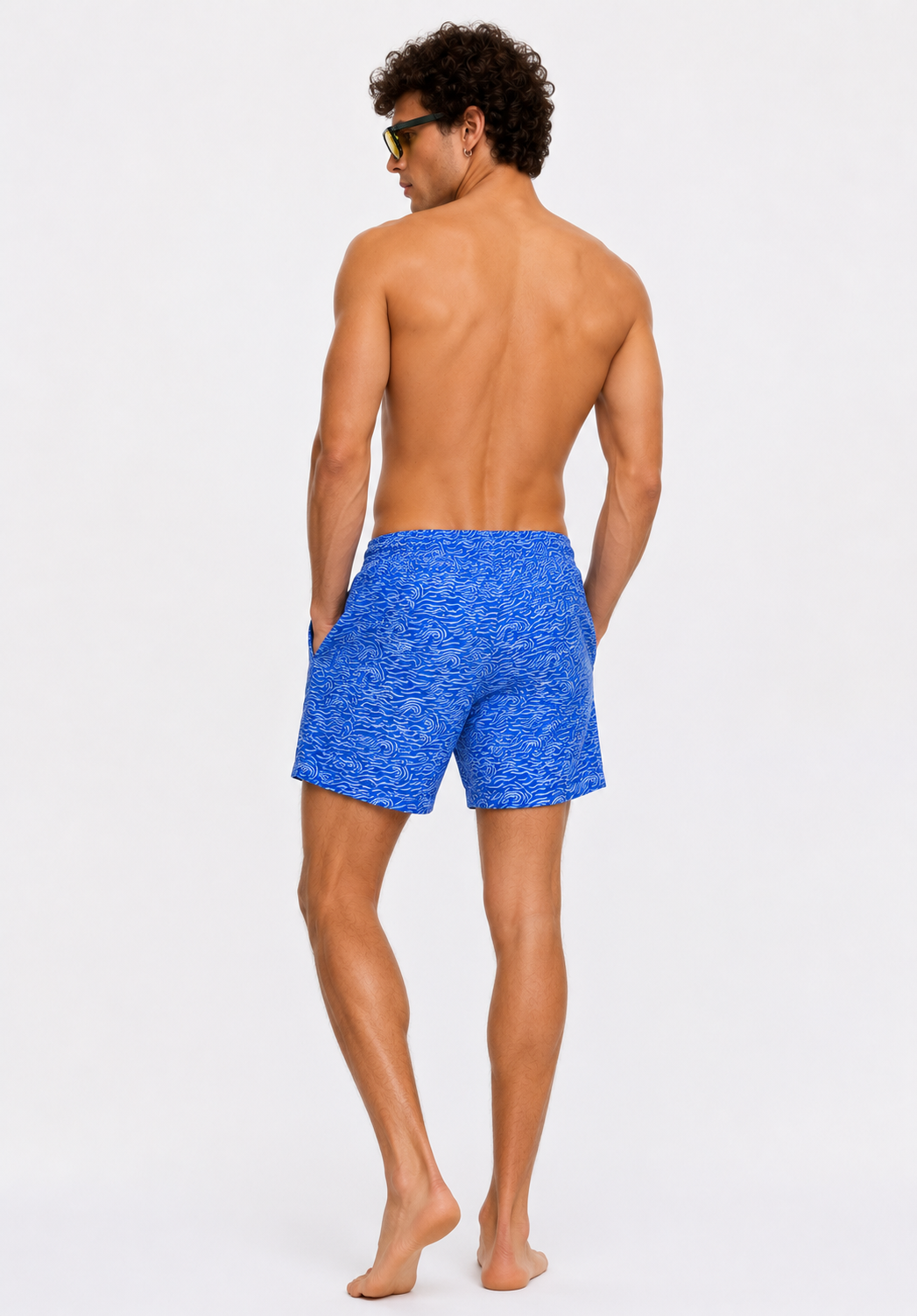 Men's Ocean Current Swim Shorts – Azure Blue