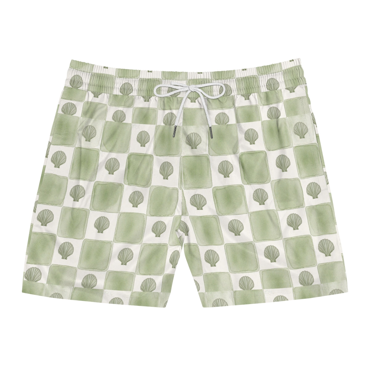 Men's Coastal Cottage Swim Shorts – Sage & White
